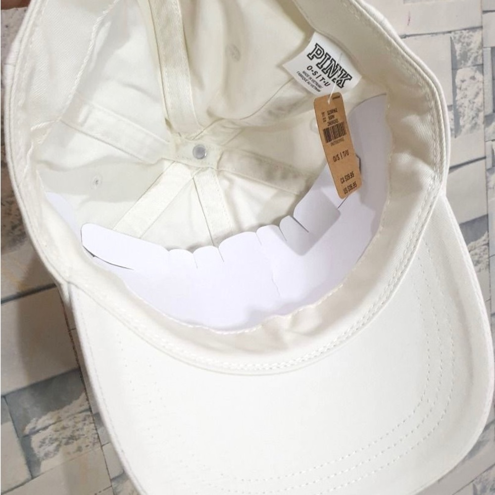 VSPINK Baseball Cap Off-White NWT - Picture 2 of 2